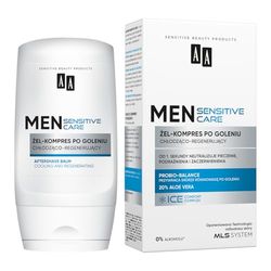 AA Men Sensitive - Compresa para después del afeitado para después del afeitado, 100 ml