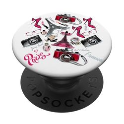 Vive La France - I Love Paris Fashion Style Graphic Design PopSockets PopGrip Adhesivo