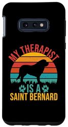Coque pour Galaxy S10e Saint Bernard Mon thérapeute est un Saint Bernard