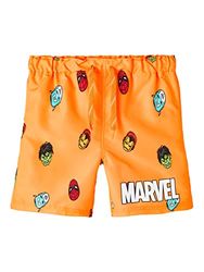 NAME IT Jongens Nkmmag Marvel zwemshorts Mar zwemshorts, orange pop, 140 cm