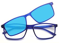 DE TOMASO 527 Occhiali da Lettura, Blu-Lenti Blu Specch, (+3,00) Unisex