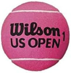 Wilson Open 5 mini jumbo, bola de ténis 12 cm extra grande ideal como decoração ou para autografadores unissexo para adultos, rosa (pink), única