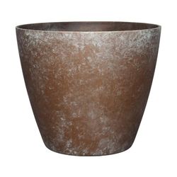 Vogue - Fioriera classica per casa e giardino, in resina, rame stagionato, 20,3 cm
