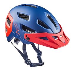 Black Crevice MTB-fietshelm, marineblauw/rood, S/M (54-58 cm)