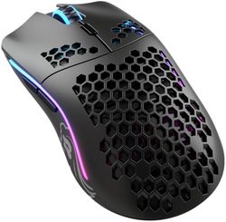 Glorious Gaming Model O Wireless Souris de Jeu sans Fil - Superlégère, Design nid d’Abeille 69 g, RGB, ambidextre, sans Fil 2,4 GHz sans Latence, Jusqu’à 71 h de Batterie - Noir Mat