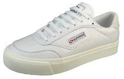 SUPERGA 3843 Court, Unisex - Vuxen, vit - FAVORIO, 38 EU, Vit elfenben, 38 EU