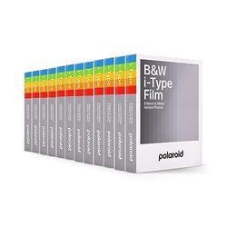 Polaroid Película Instantánea Blanco y Negro para i-Type, Paquete 96 películas, Negro y Blanco (Película en blanco y negro), 12 pack (96 fotos)