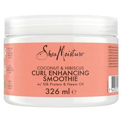 SheaMoisture Coconut & Hibiscus Curl Enhancer no silicones or sulphates smoothie for thick, curly hair 326 ml