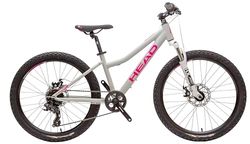HEAD Lauren 2.0 24 Bicicleta Infantil, Juventud Unisex, Gris/Rosa, 34