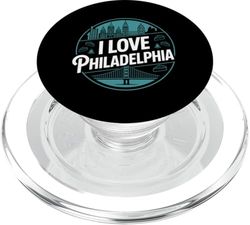 Me encanta el patrimonio del paisaje urbano de Filadelfi PopSockets PopGrip para MagSafe