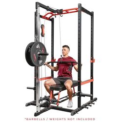 Sunny Health & Fitness SF-XF9927 - Polea de fijación para Racks de Potencia, Color Negro, Talla única