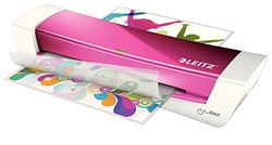 LEITZ iLAM, Plastificatrice Home Office, Formato A4, 2 rulli, Colore Fucsia Metallizzato, 73680023