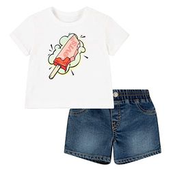 Levi'S Kids Lvb Levi'S Popsicle Short Set Baby Boys 18 Months Bright White