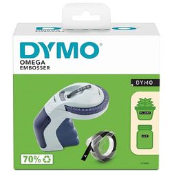 DYMO Omega rotuladora de estampación | Rotuladora de estampación pequeña con sistema de giro y clic y diseño ergonómico | Para uso doméstico y proyectos de manualidades (€, Ñ, Å, Æ y Ø)