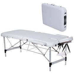 GIMA 44024 Massagetafel Aluminium 2 Secties Wit