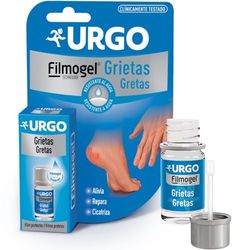 Urgo - Grietas Filmogel - Tratamiento de grietas en manos y pies - Alivia el dolor, favorece la cicatrización, y previene la reapertura de la grieta - Frasco de 3.25 ml con espátula incorporada