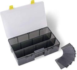 Blackcat Black Cat Tackle Keeper D12 diep 35 cm x 22 cm x 10 cm, geel/grijs, 12