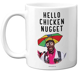 Stuff4 Funny Mugs - Hello Chicken Nugget Mug - Joke Novelty Gifts for Men, Rude Meme Mug, Funny Gifts for Women, Birthday Him Her, 11oz Ceramic Dishwasher Safe