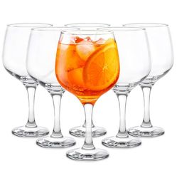 Glasmark KROSNO 1992 Set Di 6 Bicchieri Da Vino Rosso Bianco 650 ml Trasparenti Grandi Per Cocktail Acqua Gelato Dessert Lavabile In Lavastoviglie