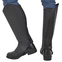 Riders Trend 10021056-BLK-XS Guêtre XS/Mollet 32-34 cm/Hauteur 38 cm