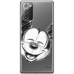 ERT GROUP mobiltelefonfodral för Samsung GALAXY NOTE 20 originalt och officiellt licensierat Disney mönster Mickey 016 optimalt anpassad till formen på mobiltelefonen, gedeeltelijk transparant