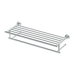 Gatco 4637 Glam Minimalist Towel Rack Bar, Chrome, 25.75 Inch