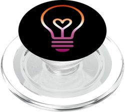 Sutil Lesbian Pride Flag Bombilla PopSockets PopGrip para MagSafe