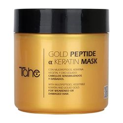 Tahe Gold Peptide α Keratin Maschera per capelli con Multipeptidi, Cheratina Vegetale e Oro liquido, 400 ml