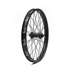 Fiend BMX Cab Front Wheel Black BMX, Adultos Unisex, Negro, 20 Pulgadas