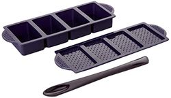 YOKO DESIGN 1435 Kit à Sandwichs glacés Silicone Violet 27,5 x 9,5 x 5,3 cm
