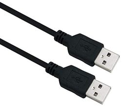 Helos Aansluitkabel, USB 2.0 A stekker/A stekker, 5,0 m, zwart