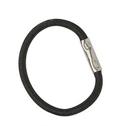 Ferrino 88166 Lot de 4 élastiques de Rechange pour Rideaux Mixte, Noir, 10 cm