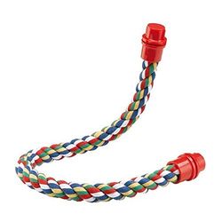 FERPLAST Percha Flexible DE Algodon para Loro 75CM