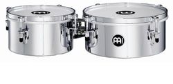 Meinl Percussion MIT810CH Drummer Timbale/Mini Timbale, 20,32 cm (8 inch) en 25,40 cm (10 inch) diameter, chroom