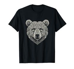 Berserker Oso cabeza de oso celta tribal nudo vikingo Camiseta