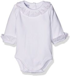 BABIDU Uniseks baby batist-kraag body, roze, 0-3 Maanden