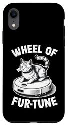 Wheel Of Fur-Tune Robot Vacuum Cleaner Funny Cat Case for iPhone XR