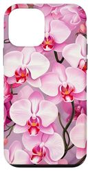 iPhone 12 mini Pattern Orchids Elegant Pink Orchid Flower Impressionism Case