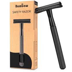 Bambaw - Safety Razor - Black Metal - Stainless Steel