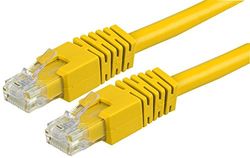 Pro Signal PS11165 RJ45 Male to Male Cat6 UTP Ethernet Patch Lead, 10m, Yellow