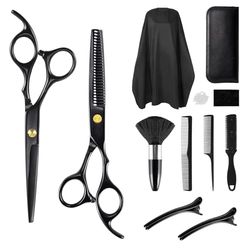 Tijeras de peluquería set profesional, tijeras de corte de pelo, tijeras de entresacar, tijeras profesionales para cortar el cabello, tijeras para cortar el pelo, tijeras para mujer hombre