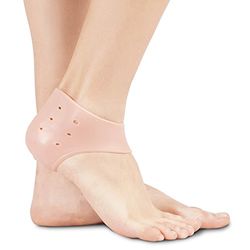 Soles Talonnettes en Gel de Soles, Réduit la Douleur des Pieds et du Talon, Aide à Garder la Peau Sèche Hydratée et Exempte de Desquamations Durables, Fissurées, Une Taille Adaptée à Tous, 1 Pièce Taille Unique
