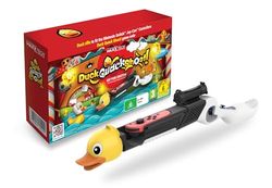 Maxx Tech Duck, Quack, Shoot! Kit for Switch - includes downloadable Switch code in box game plus a quacking themed duck rifle accessory!