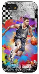 Ragazzo Teen Basket Colorato Dribbling Team Custodia per iPhone SE (2020) / 7 / 8