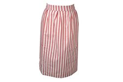 Bellanda Half Apron, Polyester, Red/Striped, 86 x 66 x 0.5 cm