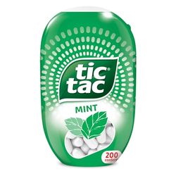 Tic Tac Menta - Caramelle Gusto Menta, Senza Glutine, Confezione scorta da 98 g , 200 Confetti