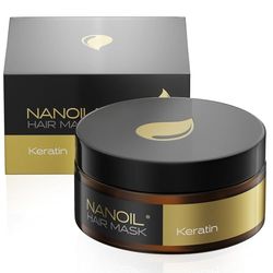 Maschera per capelli con cheratina Nanoil Keratin Hair Mask 300ml - cura professionale per capelli danneggiati, la maschera rigenera e rinforza i capelli protetti