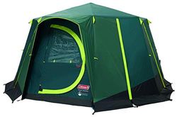 Coleman, tenda ottagonale oscurante, da 6 a 8 persone, tenda a cupola, impermeabile, tenda da campeggio per famiglia con telo da pavimento cucito