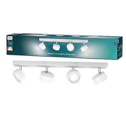 Philips, spot Bracia 4x5.5W, blanc chaud 2700K, Blanc