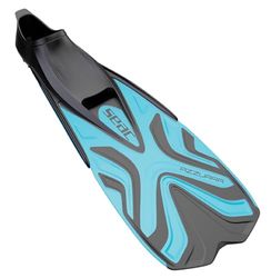 Seac Azzurra, snorkelvinnen voor volwassenen en kinderen, gesloten voetpocket van zacht rubber